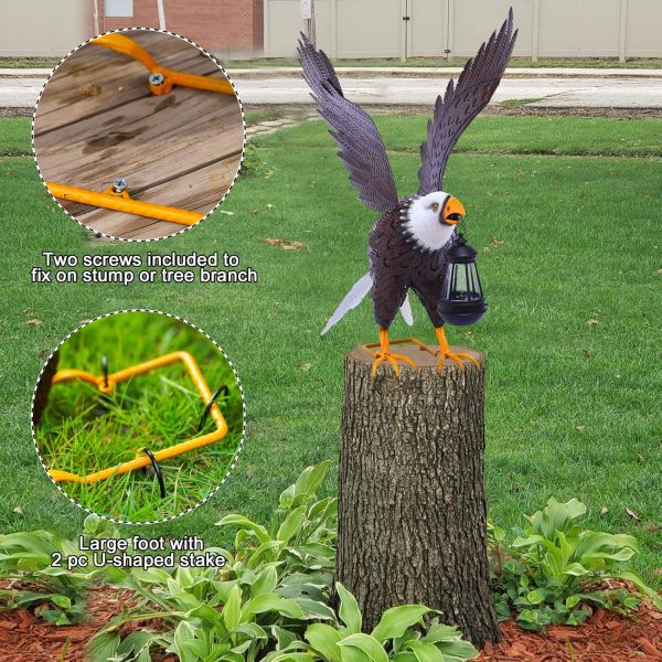 Nacome Large Standing Blue Metal Crane Garden Statue: Indoor Outdoor Heron Animal Sculpture for Patio Backyard Porch Yard Bird Art Lawn Decor - 36.6inch Gifts for Grandma Mom - Image 18