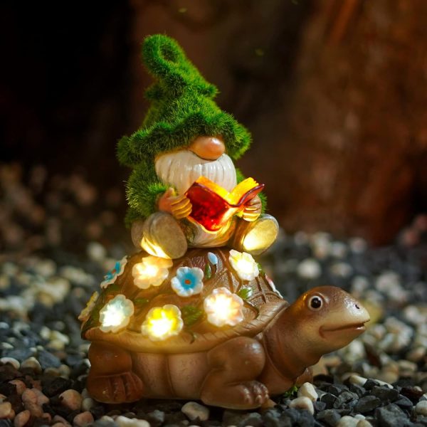 Nacome Solar Frog Turtle for Garden Decor - Outdoor Statues for Patio,Yard,Balcony Ornament,Birthday Gifts for Women/Mom/Grandma,Mom's Best Gifts - Image 7