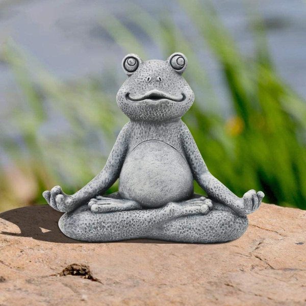 Nacome Meditating Frog Miniature Figurine,Zen Yoga Frog Garden Statue Ornament- Indoor/Outdoor Garden Sculpture for Fairy Garden,Home, Patio,Deck,Porch Yard Art Decoration,5 inch(Copper)Christmas Gift - Image 12