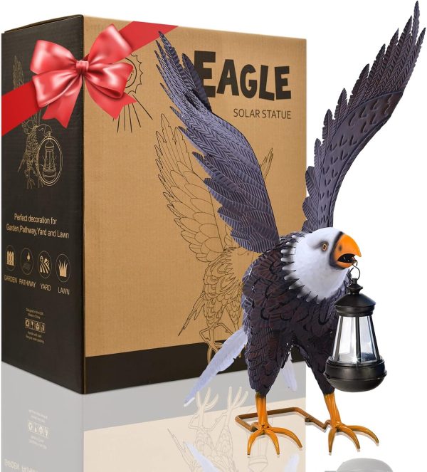 Nacome Metal Bald Eagle Large Outdoor Statues,Yard Decorations Outdoor Garden Sculptures & Statues，Garden Gifts - Image 3